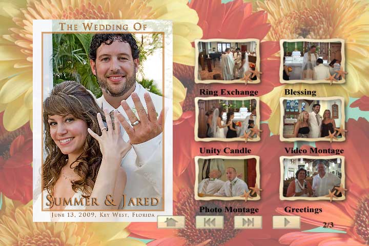 This is a full Sample Wedding DVD complete with chapter indexing and layout